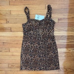 ZARA Leopard Print Mini Dress